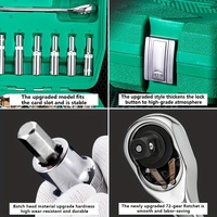 121 pièces réparation automatique bricolage ensemble d'outils clé à cliquet rapide tournevis douilles embouts OEM étui rigide CR-V 1 ensemble GOF