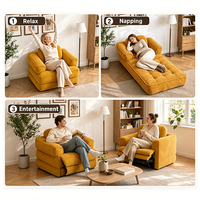 Canapé modulaire compressé de luxe moderne en mousse haute densité, gain de place, emballé sous vide, pour salon - Vente en gros