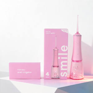 เครื่องทำความสะอาดช่องปากแบบไฟฟ้าสำหรับผู้จัดฟัน ไร้สาย ชาร์จซ้ำได้ 4 โหมด กันน้ำระดับ IPX7 พกพาสะดวก - Product Image 1