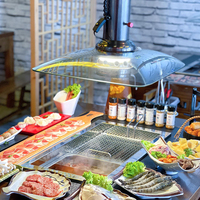 Nouvelle arrivée Barbecue sur table avec marmite intégrée pour restaurants hôtels cuisines villas maison bars pour restaurants appartements