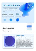 Sérums Peptidiques Cuivre Bleu Topiques GHK-Cu Pureté 99% – Réparation de la Barrière Cutanée – Ampoules Monodose – Marque Privée