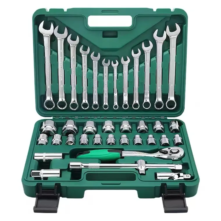 37 pcs chuyên nghiệp cơ khí xe công cụ lưu trữ phần cứng Kit Ratchet ổ cắm Set với trường hợp