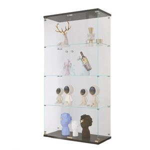 Vitrina de Vidrio para Sala de Estar, Mueble Vitrina con Estantes de Vidrio, Vitrina de Exhibición - Product Image 3