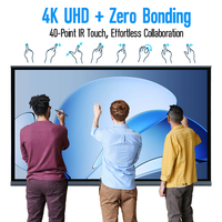 Интерактивная панель Smart Board с сенсорным экраном, Wi-Fi и Bluetooth, 75 дюймов, универсальная обучающая панель для школ