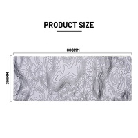 Tapis de souris de jeu personnalisé avec motif de vague de mer, base en caoutchouc antidérapante, taille XXL, disponible en stock