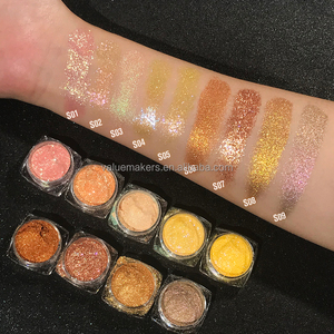 Vegan vẻ đẹp tím xanh đỏ nối tiếp sắt Oxit sắc tố lỏng bột kim loại bóng mắt ba chiều Phấn mắt sắc tố long lanh - Product Image 3