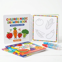 Livre d'eau de coloriage magique à bas prix en gros d'usine réutilisation livre de dessin d'eau magique pour les enfants