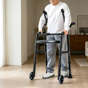 Multifunctional Four Legged <b>Walker</b> Lightweight Rollator For <b>Elderly</b> With Hemiplegia - Product Image 2