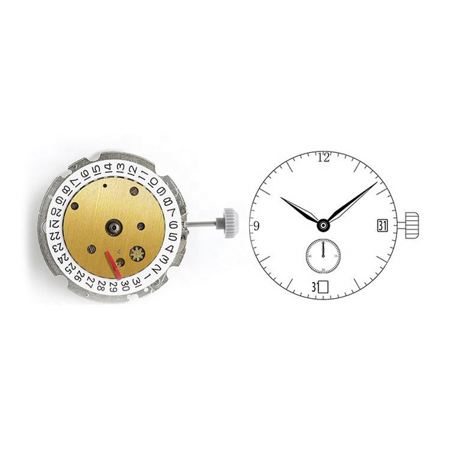 Miyota 8215 Automatic Movement Modify Small Seconds at 6 O'clock Calendar Design Function Customized Simple Watches Manufacturer