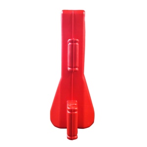 Barrières de circulation en PEHD rouges, remplissables d'eau, pour la construction, le contrôle des foules sur autoroute et la gestion des espaces de stationnement - Product Image 5