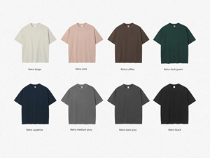 T-shirts délavés à l'acide de haute qualité pour hommes, look vintage rétro, coton premium 280g pour la mode urbaine - Product Image 3