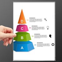 Lot de pochettes transparentes en plastique pour documents, type L, sécurisées pour la copie, pour feuilles A4, couleur transparente