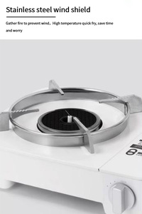 Estufa de butano portátil para acampar al aire libre, cocina de gas para pícnic y hogar - Product Image 4