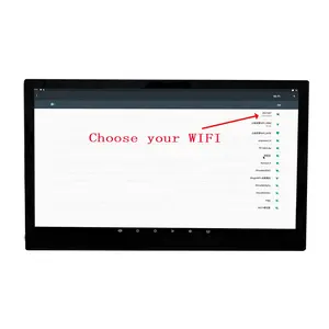 ضئيلة 15.6 بوصة شاشة عرض للإعلانات في الأماكن المغلقة الشاشة الرقمية لافتات لاعب WIFI الروبوت IPS 1920x1080 مع اللمس الروبوت شاشة