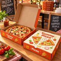 Boîtes d'emballage personnalisées pour la pâtisserie, la pizza, les desserts, les plats à emporter, boîtes pliables en carton ondulé épais