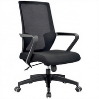 Chaise de bureau confortable et mobile avec accoudoirs, en mousse haute densité, série mobilier de bureau
