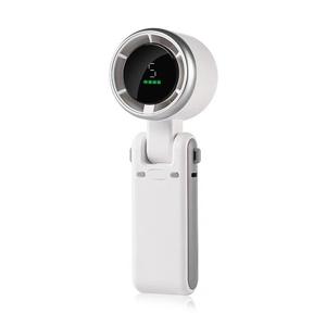 Foreign trade high-speed handheld small <b>fan</b> <b>USB</b> <b>mini</b> portable folding neck hanging turbo small battery life portable - Product Image 2