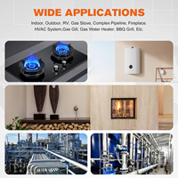 mini-pentype Draagbare CH4 Zuurstof H2S/O2/CO enkelvoudige brandbare gasmonitor met geluid, licht, trillingen Gasalarm 3,7 V