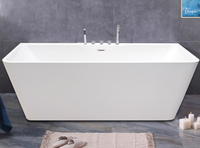 Baignoires de spa modernes portables en acrylique naturel à vente chaude, baignoires autoportantes, accessoires personnalisés pour hôtel
