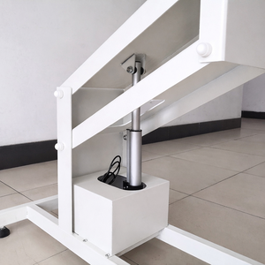 Büyük Hayvanlar İçin Hidrolik Evcil Hayvan Bakım Masası Kaymaz Z-lift Ağır Hizmet Tipi Paslanmaz Çelik Çerçeveli Elektrikli Köpek Bakım Masası - Product Image 5