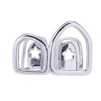 Vente en gros de bijoux en or 18 carats pour les dents, ensemble de diamants, bijoux pour le corps, mariages, fêtes, fiançailles, breloques pour les dents, étoile, utilisation décorative