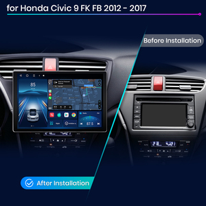 Junsun X7 Pro 2K HD pantalla inalámbrica CarPlay Auto Radio de coche para Honda Civic 9 FK FB 2012-2017 Multimedia autorradio - Product Image 2