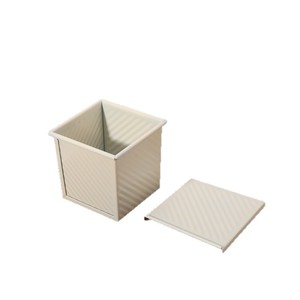 Water Cube Toast Mold Square Non-stick Carbon Steel Baking Mold With Lid Home Oven Use - Product Image 5