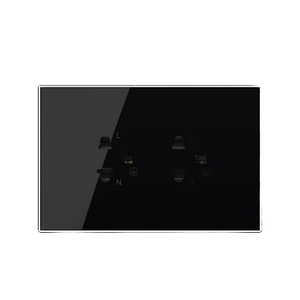 Au chúng tôi tiêu chuẩn 220V hợp kim nhôm wifi nhà thông minh khách sạn bảng chuyển đổi 1/2/3/4 gang cắm ổ cắm LCD Glass cảm ứng chuyển đổi khung - Product Image 3