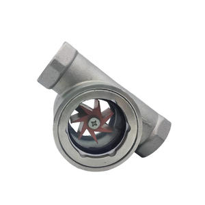 Indicateur de débit d'eau en acier inoxydable 304 DN25 à filetage interne, roue à aubes, 1\" 2\", capteur de débit excentrique à bride - Product Image 4