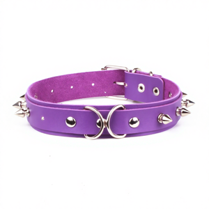 <span class=keywords><strong>Collar</strong></span> de Cuero PU con Anillos en O y Remaches Exagerados, Estilo Punk Gótico, para Aniversario - Product Image 4