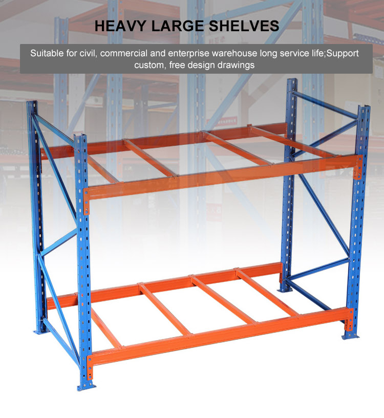 Customized heavy duty 4.5t per layer metal warehouse storage pallet shelving rack