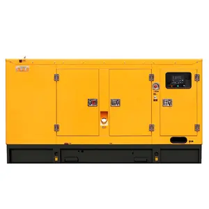 Generator diesel listrik 200kva, mesin portabel daya 3 fase senyap, generator diesel listrik