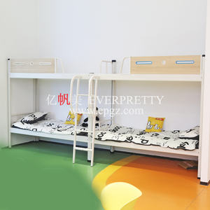 Ensemble Mobilier Moderne Vert pour Chambre à Coucher d'École ou de Dortoir : <span class=keywords><strong>Lit</strong></span> <span class=keywords><strong>Superposé</strong></span> en Bois, Bureau et Armoire - Product Image 6