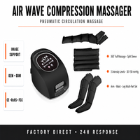 Machine en gros de bottes de masseur de jambe de genou de pied de mollet avec massage d'enveloppes serrées de chaleur pour la compression d'air de jambe de mollet pour la circulation