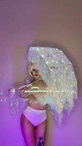 Conjunto de Disfraz de Paraguas de Poliéster de Alta Gama Personalizado con Luces LED de Siete Colores para el Día de San Valentín, Estilo DS Bar <span class=keywords><strong>Gogo</strong></span> Stage <span class=keywords><strong>Dance</strong></span> - Product Image 5