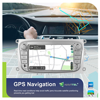Autoradio Android Podofo 7'' 4+64 Go CarPlay/Android Auto sans fil Navigation GPS WIFI pour Ford Focus S-Max Mondeo Galaxy C-Max