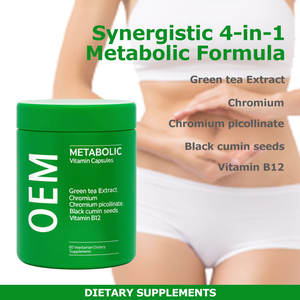 Cápsulas de Vitamina B12 para el Metabolismo Avanzado OEM/ODM, 60 Unidades, Suplemento con Extracto de Té Verde, Vitamina Esencial para el Metabolismo en Adultos - Product Image 3