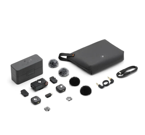 Original Mic 3 (2 Transmitters + 1 Receiver) Lapel Mic 3 Voice Presets 2-Level Noise Cancelling Timecode <b>for</b> <b>Camera</b> Phone <b>PC</b> - Product Image 3