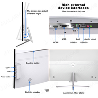 Factory Wholesale 21.5" 23.8" 27'' Business Desktop Monoblock Barebone All in One PC Computer Pc Customizable