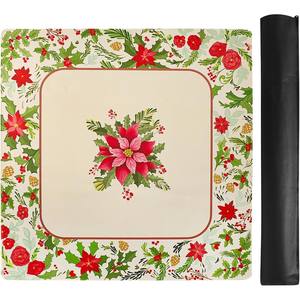 Couverture de table de Mahjong anti-dérapante jaune avec sac de transport en PE noir réduisant le bruit pour les jeux de cartes pour les fêtes d'anniversaire d'hôtels en stock - Product Image 1