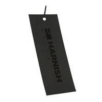 Étiquettes volantes personnalisées pour vêtements, étiquettes blanches avec logo estampé à chaud or, pour jeans et vêtements