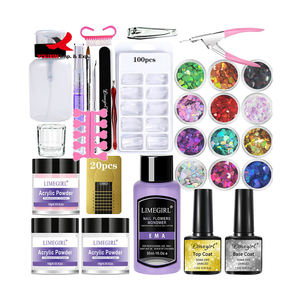 Kit de vernis gel UV pour nail art, couche de finition et base, pour peinture, fabrication de produits de manucure, approvisionnement mixte, prix bas - Product Image 1