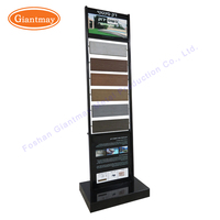 Giantmay GM-DR513 pour étagère de tuiles de toiture en métal revêtu de poudre, présentoir de sol pour échantillons de céramique, présentoir de panneaux de pierre