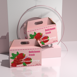 Giá thấp sóng dâu tây vận chuyển hộp tươi trái cây khô Cherry cà chua bao bì hộp cho trái cây bao bì giấy - Product Image 4