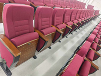 Chaise de salle de conférence sur mesure pour auditorium, avec table d'écriture pliable, pour université, église, théâtre