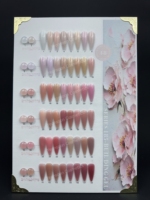 Gel de construction transparent nude 185 séries 48 couleurs OEM en gros, gel d'extension d'ongles UV LED pour salon de manucure et manucure DIY