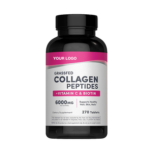 Suplementos de belleza de colágeno de marca privada OEM, antioxidantes y refuerzo inmunológico, 270 tabletas/botella, tabletas de colágeno para aclarar la piel - Product Image 1