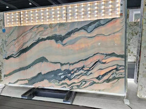 Marbre Calacatta Rosa poli rétroéclairé rose naturel de taille personnalisée pour la décoration murale intérieure de villas et d'hôtels - Product Image 3