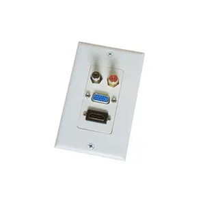 Painel de parede hdmi/vda/rca, placa facial decorativa multimídia