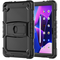 Casing Tablet anti-jatuh bahan silikon, pelindung jatuh untuk Lenovo M10 HD 3rd Gen 10.1 "TB-328FU braket lipat TB-328XU penutup plastik keras